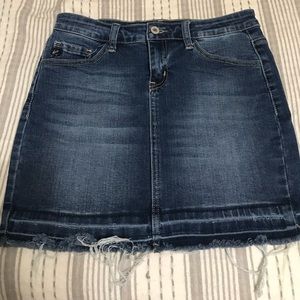 KANCAN WOMEN’S BLUE JEAN SKIRT